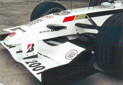 Lover view of front wing