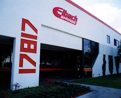 Entrance to Eibach's Irvine facility