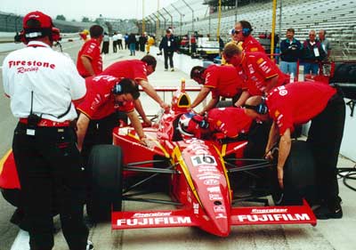 Jimmy Vasser in car