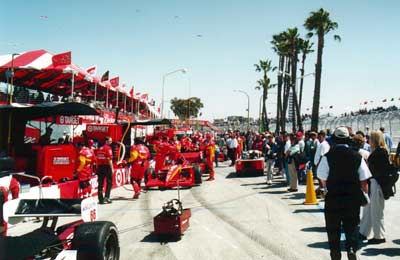 Pit lane at The Beach