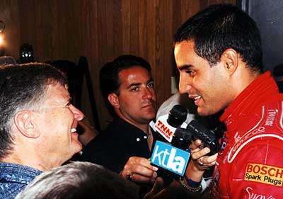 Montoya faces the press