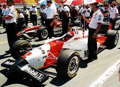 Al Unser Jr. playing hurt