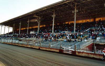 Grandstands.