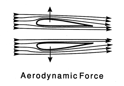 Lift and Downforce from Wings